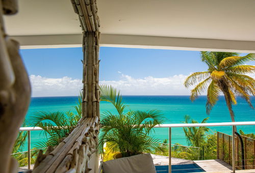 Vue panoramique sur la mer et les îles environnantes - Guadeloupe
