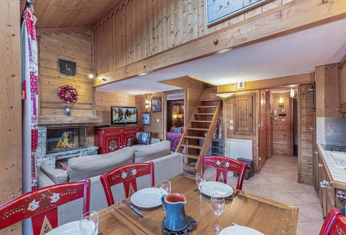 Next to the slopes and chairlift.