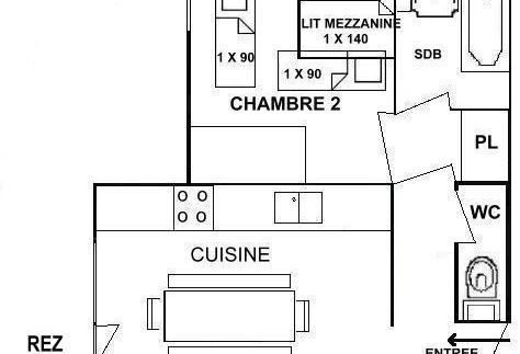 Les Saisies (73) - Les Cîmes
3 room apartment - approx. 50m² - up to 8 people