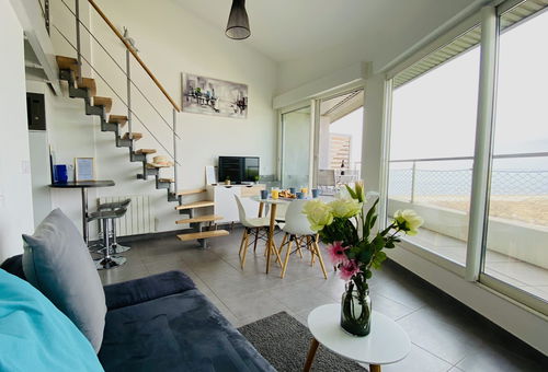 La Location de la Mer: appartement vue mer en duplex 1 chambre 1 mezzanine 