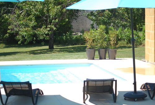 For a holiday for two, in a relaxing setting with a pond and a...