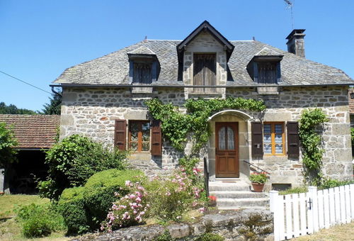 After just 3 steps, this cottage is composed of a living room with a large...