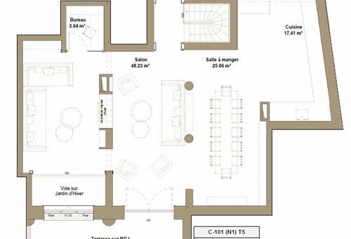 VAL D&#39;ISERE - CHARDON APARTMENT 101 In the new residence the...