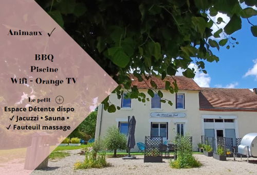 Gîte familial 4 chambres, 8-10 personnes Eguzon