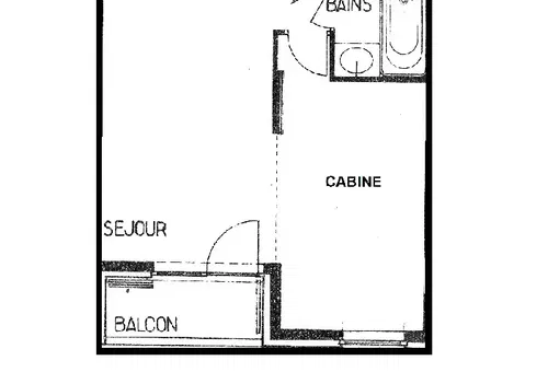 Apartment 1 bedroom Les Belleville