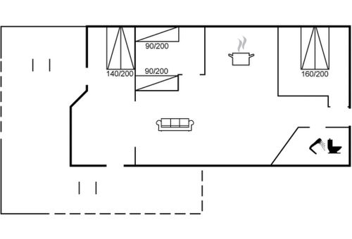 Villa 2 bedroom Blåvand