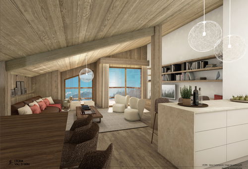 5-room duplex of 116 m2 (+ 13 m2 in the attic) which can accommodate 8...