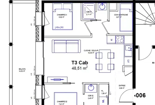 Apartment 3 bedroom Saint-sorlin-d'arves