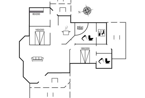 Maison 3 chambres Dronningmølle